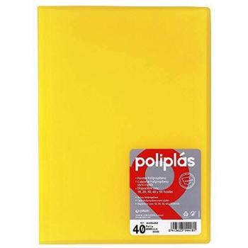 Grafoplas 1441260 - Carpeta de 40 fundas, color Amarillo