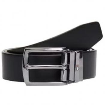 Tommy Hilfiger Men's Leather Belt Denton Rev 3.5 - Dark Brown - Size 95 CM