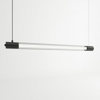 Lámpara Colgante LED Valo Negro T8 Acero 1 Bombilla 150cm