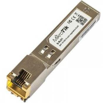 MikroTik S-RJ01 Módulo Conmutador de red Gigabit Ethernet SFP Copper RJ-45 10/100/1000 Mbit/s Maximum transfer distance 100 m Operación de temperatura de 0 a +