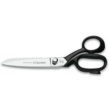 3 Claveles Tijera Sastre Varios Usos de Acero Carbono, Negro, 25 cm