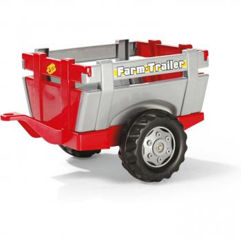 Remolque Rolly Toys RollyFarm para Niños - Rojo/Gris - Edad 2½ a 10 Años