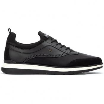Zapatillas de piel Martinelli Walden 1606-2733X para hombre en color negro