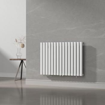 Radiador de Panel Monocapa Tubular de Acero Nore 60x90 cm - Blanco, 653W