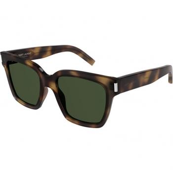 Saint Laurent SL 507 Sunglasses Unisex Square Havana Black Brown 54 MM