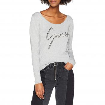 GUESS Clara, Jersey para Mujer, Gris