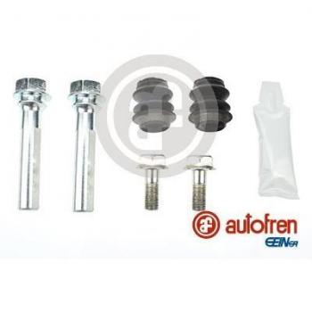 Kit de reparación de pinza de freno AUTOFREN SEINSA D7-070C, incluye manguitos guía y juntas para la restauración del sistema de frenos, compatible con diversas marcas y modelos de vehículos