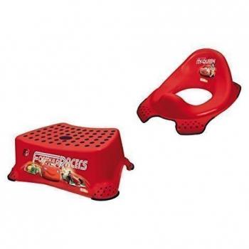 Disney Cars Set de Dos Wc Pieza + Taburete Baño