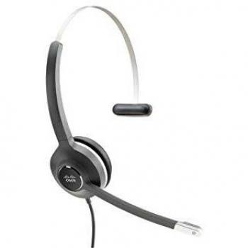 Cisco Headset 531, Wired Single On-Ear Quick Disconnect Headset with RJ-9 Cable, Charcoal, 2-Year Limited Liability Warranty
