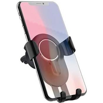 IDUSD Soporte Teléfono Móvil Coche por Gravedad Universal de Rejilla del Aire Compatible con iPhone 13 12 Pro, Xiaomi Redmi Note10, Mi 11, Samsung s21, s20 Otros Dispositivos de 3.5 a 6,5 Pulgadas
