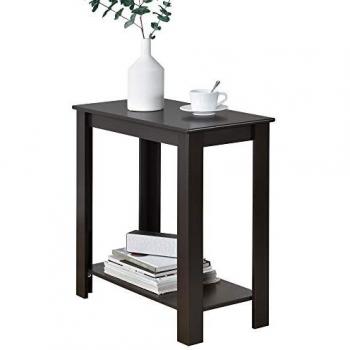 Mesa de Centro Chur con Estante Inferior MDF 61,3 x 60 x 30 cm Color Café
