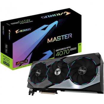 Tarjeta Gráfica Gigabyte AORUS GeForce RTX 4070 SUPER MASTER 12GB GDDR6X DLSS3