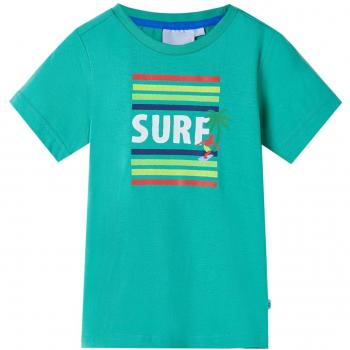 Camiseta infantil verde neón 116