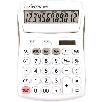 LEXIBOOK - Calculadora 12 números Blanca