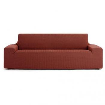 Funda para Sofá Eysa JAZ Marrón 70 x 120 x 260 cm, bielástica, adecuada para sofás de 3 plazas, color caldera, medida de 180 - 260 cm