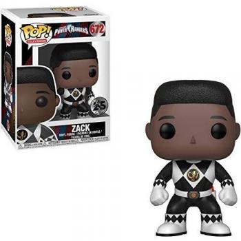 Figura Funko Pop! Power Rangers Zack Ranger Negro - Modelo 672 | 32808 - Original - Coleccionable para Exhibición - Idea de Regalo - Mercancía Oficial