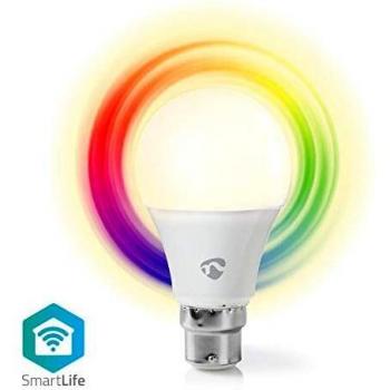 NEDIS - Bombilla LED Inteligente con Wi-Fi - A Todo Color y Blanco Cálido - 470 LM - 6 W - B22
