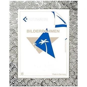Neumann Bilderrahmen Marco Barroco de Plata finamente Decorada ARG 585, el Marco vacío 24x30 cm