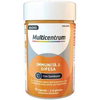 Multicentrum Inmunidad y Defensa - Integrador Alimentario para las Defensas Inmunitarias con Sambuco - 30 Cápsulas