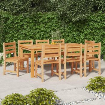 Solid Wood Teak Garden Chairs 8 pcs