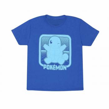 Camiseta Unisex Azul Retro Arcade de Pokémon - Squirtle para Niños de 5 a 6 Años
