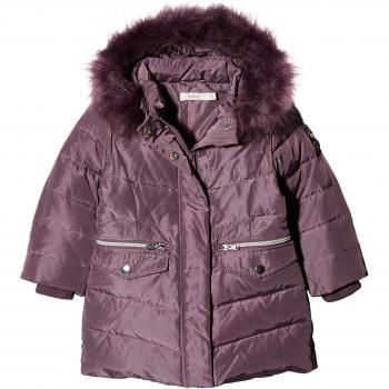 NAME IT Nmfmela Down Jacket Camp, Chaqueta para Bebés, Morado Detail: with Arctic Dusk Color Fur, 92