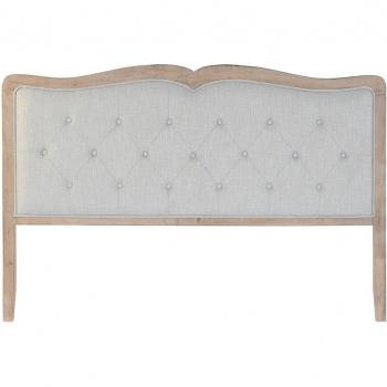 Cabecero de Cama Gris Madera de Caucho 160 x 10 x 120 cm