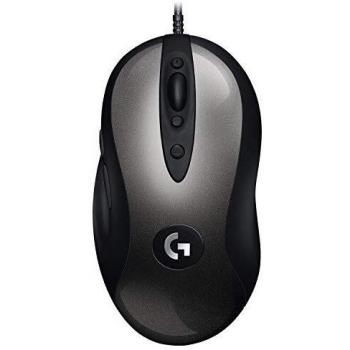 Logitech G MX518 Ratón Gaming con Cable, Captor HERO 25K, 25,600 DPI, ARM Procesador, 8 Botones programables, Compatible con PC/Mac - Negro/Gris