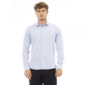 Baldinini Trend Light Blue Cotton Shirt - XXL