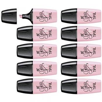 Marcador pastel STABILO 07/129-7 BOSS mini - Edición Pastel Love - Caja con 10 unidades - Color rubor rosa