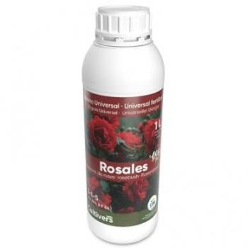 Fertilizante Ecológico para Rosales 1 L - Abono Líquido 100% Orgánico, Hojas Verdes, Mayor Floración y Color Intensificado con Macronutrientes y Micronutrientes