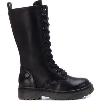 Botas de niña en negro con cremallera