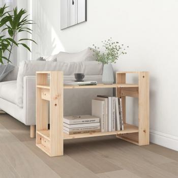 Estantería divisor de espacios madera maciza pino 80x35x56,5 cm