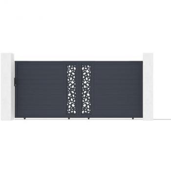 Casanoov Pack puerta corredera automática 4m SUNNY 400 x 180 cm + motor RANGER C300