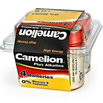 Pilas Alcalinas LR20 1.5V - 21000mAh (4 unidades por caja)