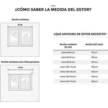 Estores Collection Estor Translucent Crudo 140 x 250 cm