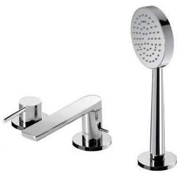 Tres Griferia - Monomando Bañera De Repisa Alplus Ducha Móvil Anticalcárea