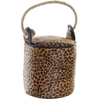 Sujetador de puerta DKD Home Decor Leopardo 19 x 19 x 19 cm