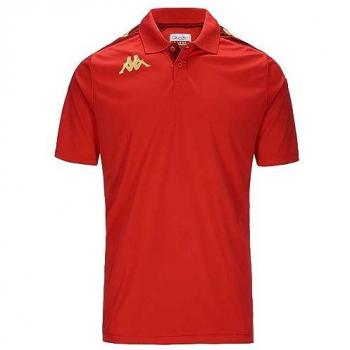 Kappa Polo de Manga Corta Ghiolo - Camisa de polo para hombre, diseño deportivo, tejido transpirable, corte clásico, logo Kappa en el pecho