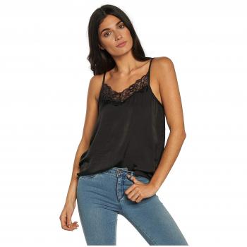 JDY Jdyappa Singlet Wvn Noos, Camiseta sin Mangas para Mujer, Negro