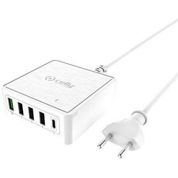 Cargador Red 4USB+1USB Type C WH
