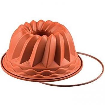 Molde de Silicona para Gugelhupf Savarín Silikomart 220x110 mm con Soporte