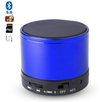 Altavoz compacto Bluetooth 3.0 DAM Martins de 3W con manos libres y radio FM, medidas 5x5x5 cm