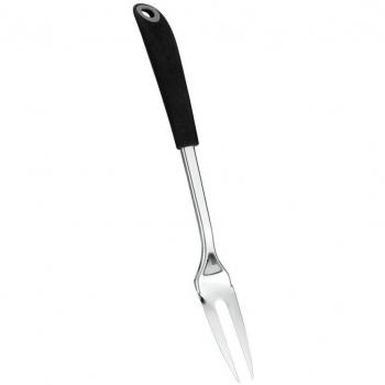 Metaltex Tenedor Servir INOX. 'Royal', Plateado/Rojo, Estándar