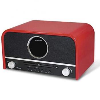SCHNEIDER SC700MCCD Micro Chaine CD/MP3/Bluetooth - Rouge