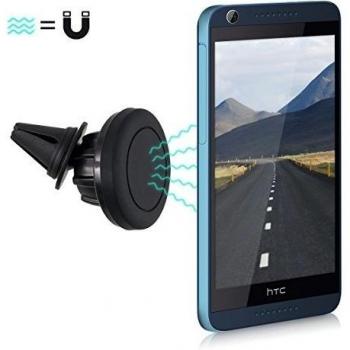 kwmobile Soporte magnético para ventilador de coche para HTC Desire 626G - Soporte para coche para rejilla de ventilación