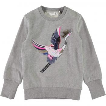 NAME IT Sudadera Nkfnelly Gris 122128 Gris