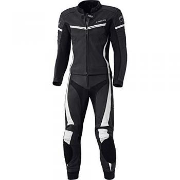 Traje de cuero de motocicleta para mujer Held Spire - Dos piezas - Negro Blanco - Talla 76