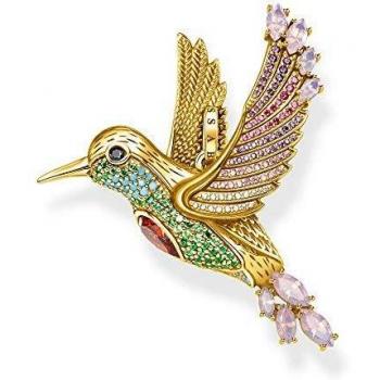Colgante Colibrí de Colores en Plata Esterlina 925 Bañado en Oro de 18k - Thomas Sabo