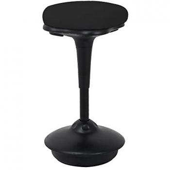 Taburete ergonómico regulable de pie Vivol - Taburete oscilante Base, altura ajustable de 65 a 84.5 cm, color negro